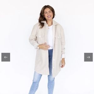 Jackson Rowe x Jillian Harris Scholar Shacket NWT